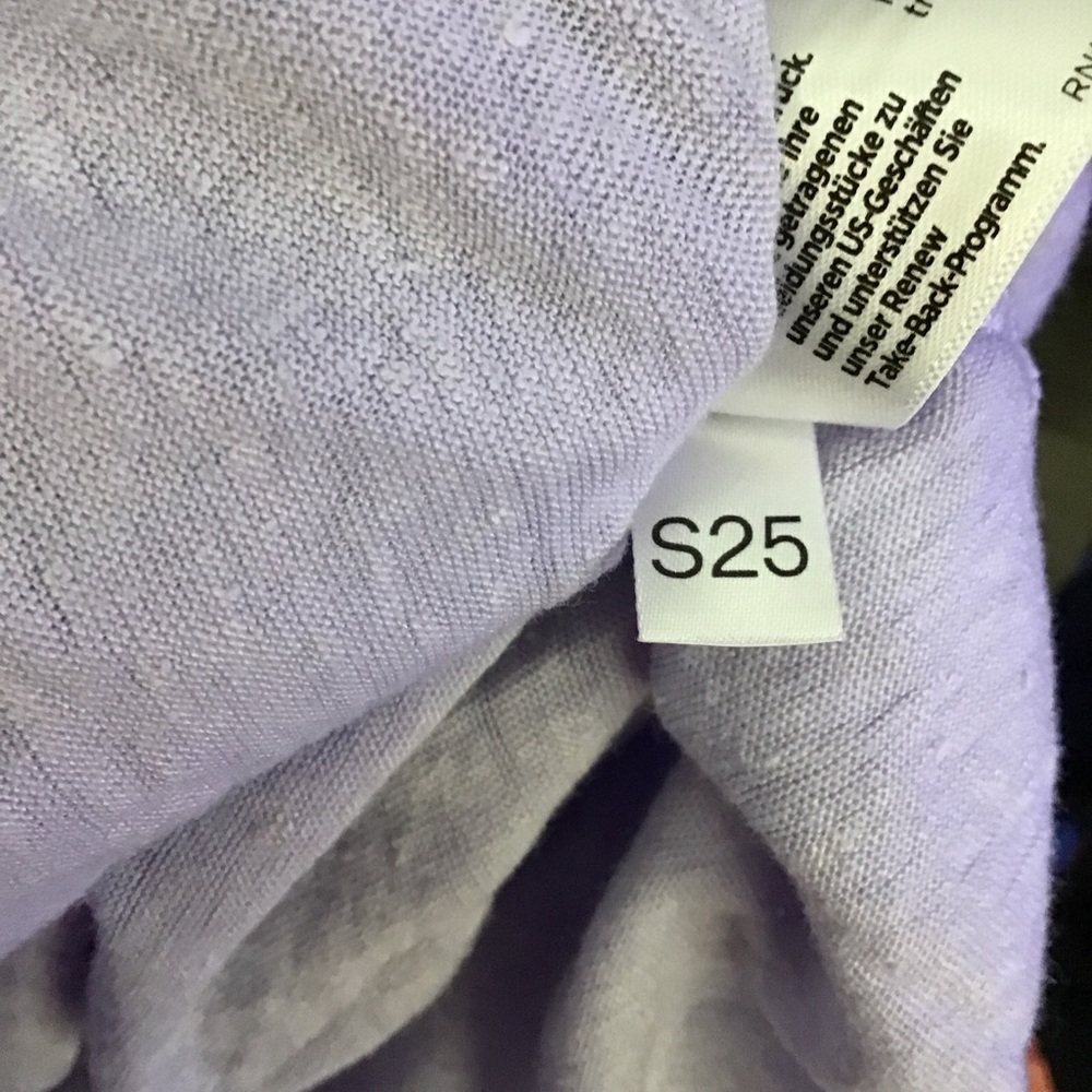 ELLEN FISHER ORGANIC LINEN JERSEY TAN WOMAN COLOR PURPLE SIZE XL - Picture 9 of 11